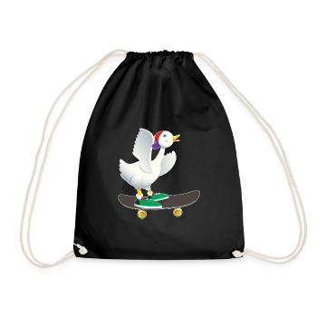 Skater canard - Sac de sport léger - noir - Devant