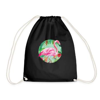 flamant - Sac de sport léger - noir - Devant