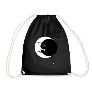 La lune et son meilleur ami - Sac de sport léger - noir - Devant