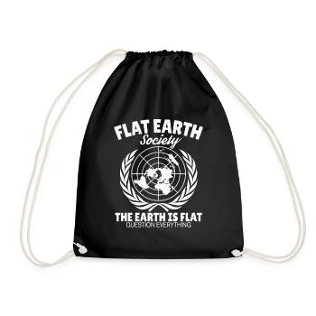 Terre plate Astrologie Terre plate Terre - Sac de sport léger - noir - Devant