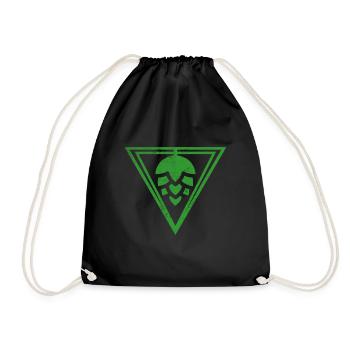 Houblon Logo - Hopfendolde, fleur de la plante du houblon - Sac de sport léger - noir - Devant