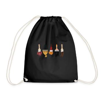 Hairdresse brushes | Pinceaux coiffeur artiste - Sac de sport léger - noir - Devant