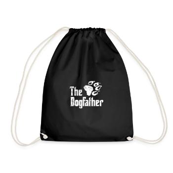 Father's Day Gift - The Dogfather Parody Shirt - Turnbeutel - Schwarz - Vorne