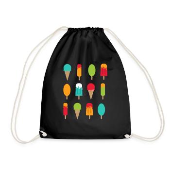 Je crie pour Icecream - Sac de sport léger - noir - Devant