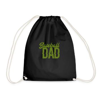 Baseball Dad - Drawstring Bag - black - Front