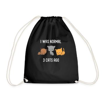 Amant de chat chat miaou amant de chat - Sac de sport léger - noir - Devant