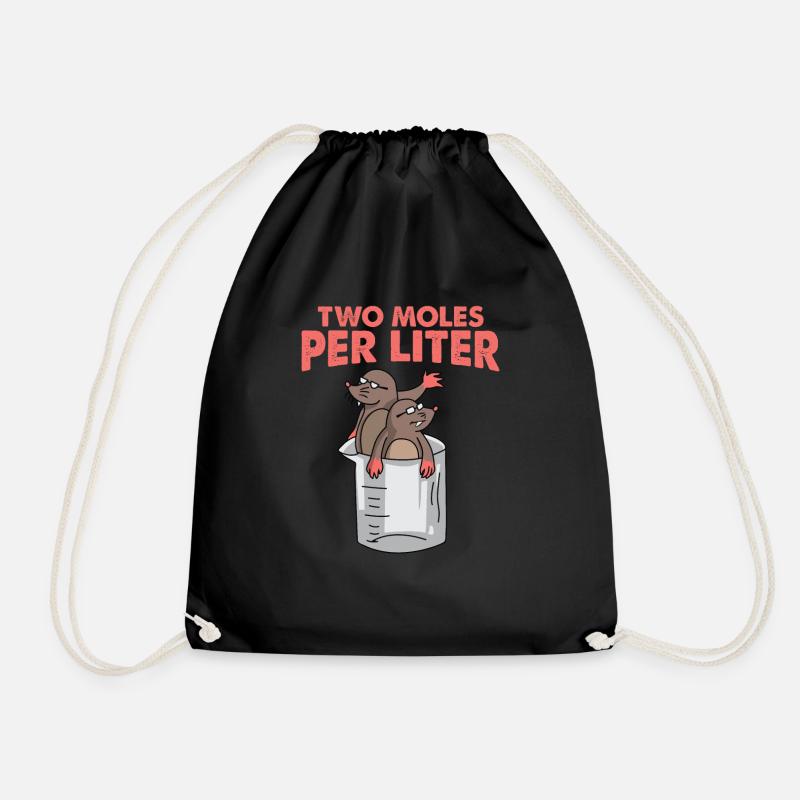 Two Moles Per Liter Science Taupe Gift - Sac de sport léger - noir