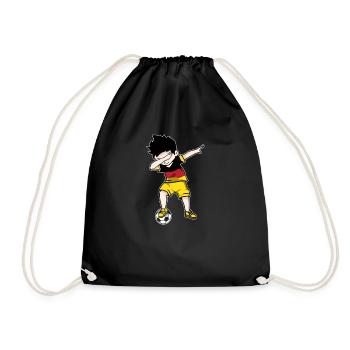 Germany Dabbing Football Player Dab Gift - Drawstring Bag - black - Front