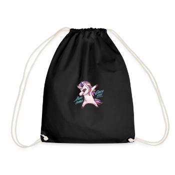Awesome Since2005 Unicorn - Turnbeutel - Schwarz - Vorne