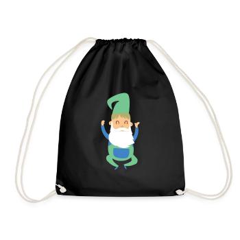 enfant fils conte de fées nain lutin cadeau fantaisie - Sac de sport léger - noir - Devant