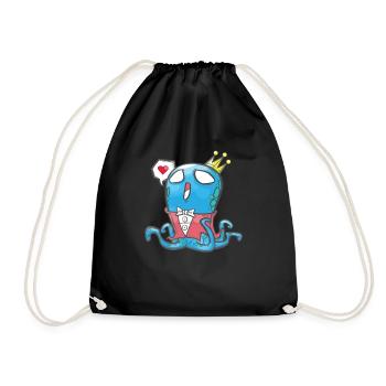 cadeau garçon fils poulpe poulpe enfant - Sac de sport léger - noir - Devant