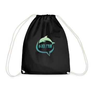 Hashtag rengaine cadeau delfin Ocean Party Zoo - Sac de sport léger - noir - Devant