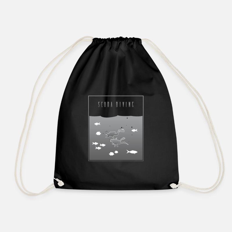 Scuba Diving Grey - Turnbeutel - Schwarz