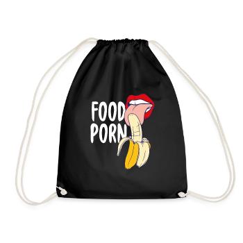 Alimentaire de cadeau de banane - Sac de sport léger - noir - Devant