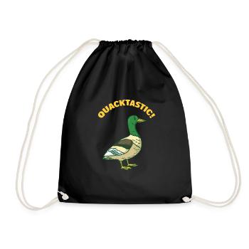 Quack - Quackastic! Canard - canard sauvage - Sac de sport léger - noir - Devant