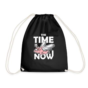 Le temps est maintenant Livestock Farm Tee Shirt cadeau - Sac de sport léger - noir - Devant