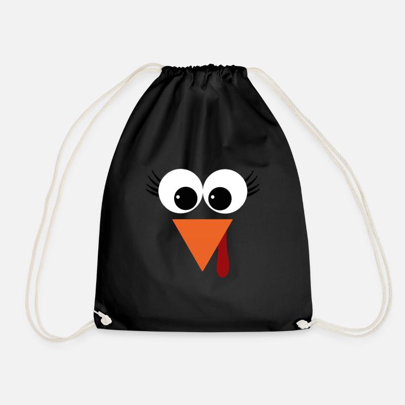 Huhn - Turnbeutel - Schwarz
