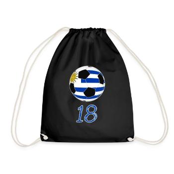 Uruguay Football 18 Game Idée Cadeau - Sac de sport léger - noir - Devant