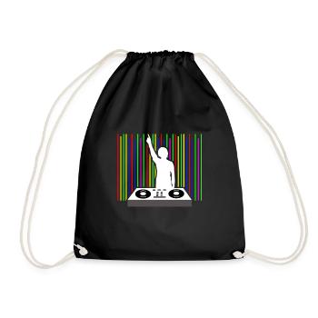 Amazing light DJ music tone - Drawstring Bag - black - Front