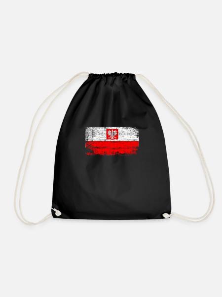 Polish Eagle Polish pride - Drawstring Bag - black