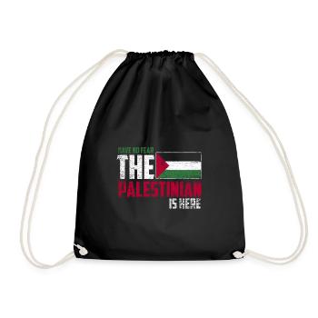 N'ayez pas peur que le Palestinien soit là - Sac de sport léger - noir - Devant