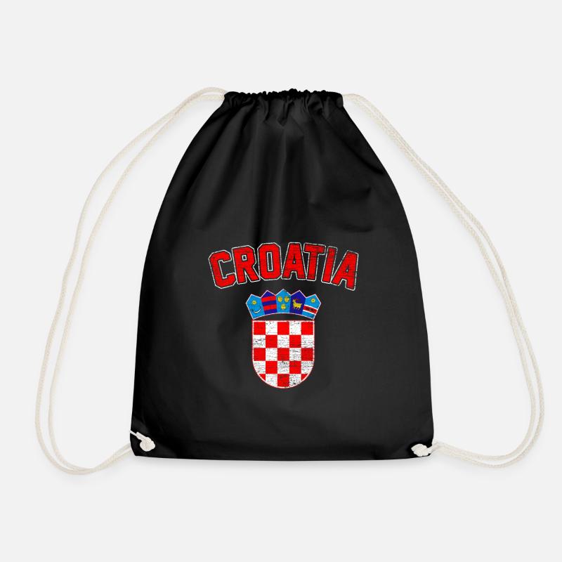 Croatie - Sac de sport léger - noir