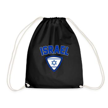 Israel - Turnbeutel - Schwarz - Vorne