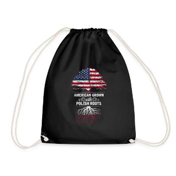 Amérique Pologne vintage cadeau - Sac de sport léger - noir - Devant