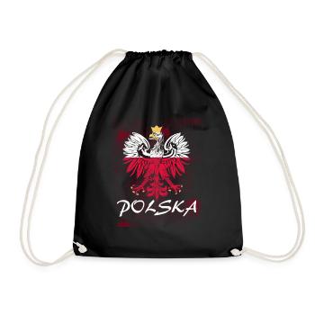 Pologne - Sac de sport léger - noir - Devant