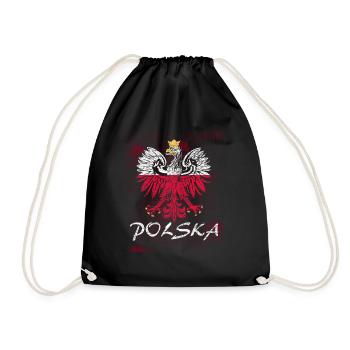 Pologne Pologne Pologne drapeau polonais pays cadeau - Sac de sport léger - noir - Devant