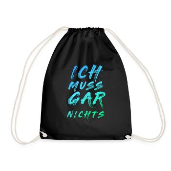 Je dois dire absolument rien dire dire cool - Sac de sport léger - noir - Devant