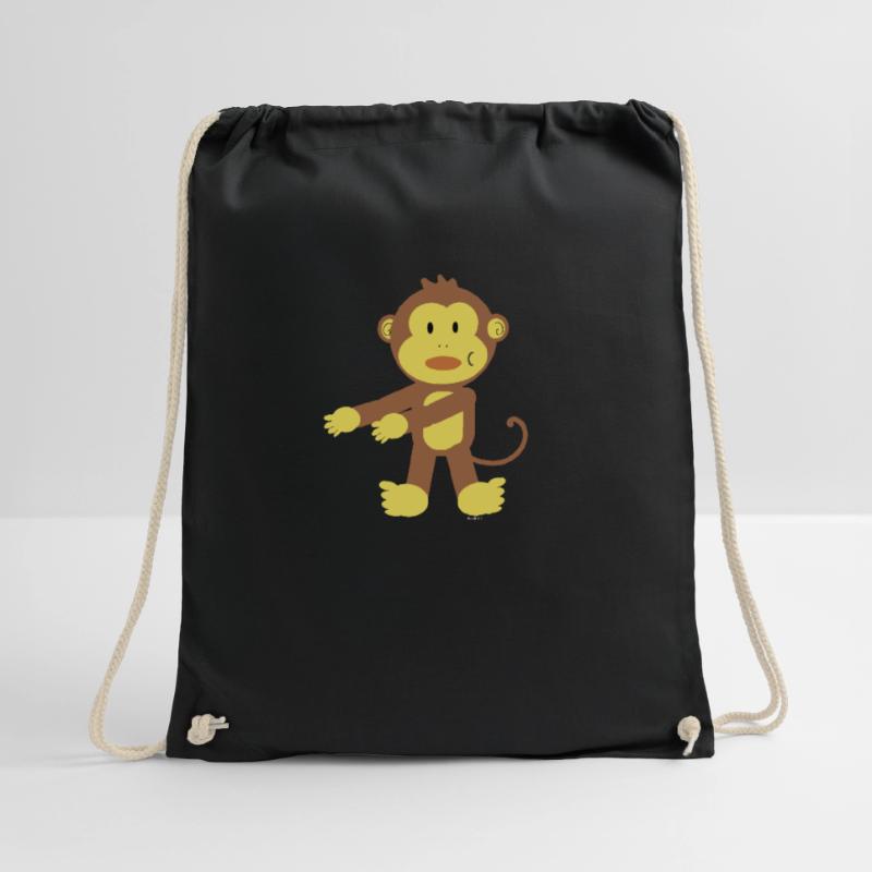Floss Dance Move Monkey Drawstring Bag