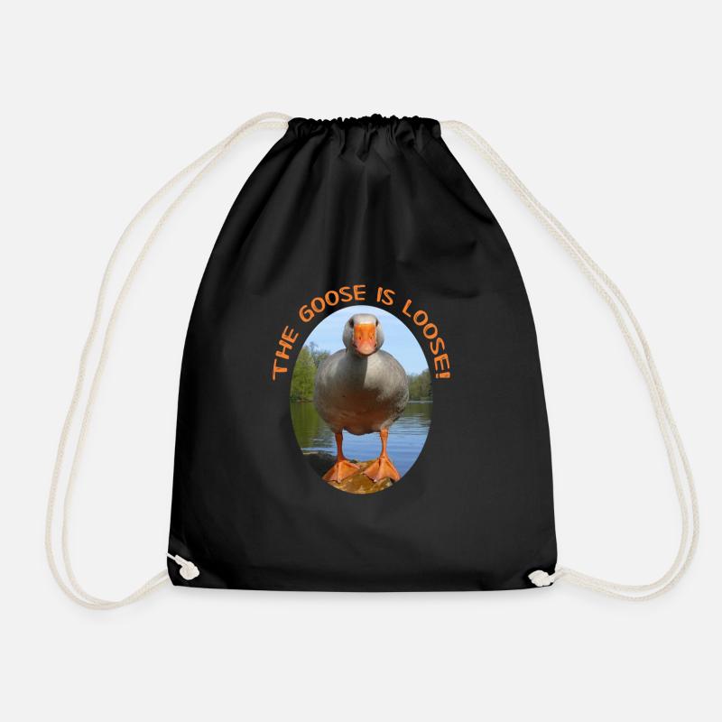 The Goose is loose! - Turnbeutel - Schwarz