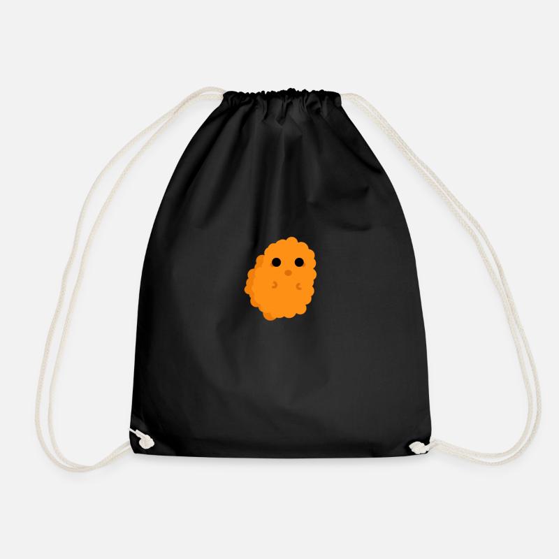Little cute nugget nuggets - Drawstring Bag - black