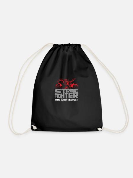 Streetfighter Ride with Respect - Turnbeutel - Schwarz