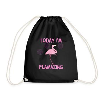 Today I'm Flamazing - Turnbeutel - Schwarz - Vorne