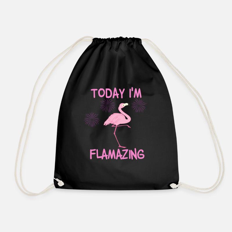 Today I'm Flamazing - Turnbeutel - Schwarz