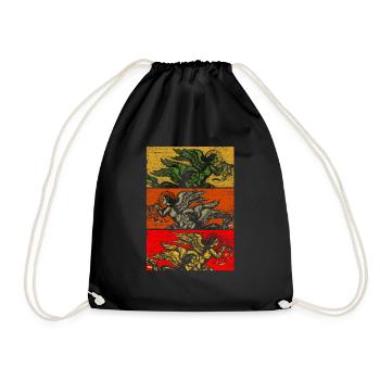 Angel Holy Church Innocence Heaven Paradise God - Drawstring Bag - black - Front