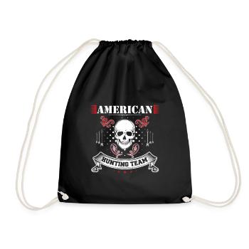 Équipe de chasse américaine - Sac de sport léger - noir - Devant