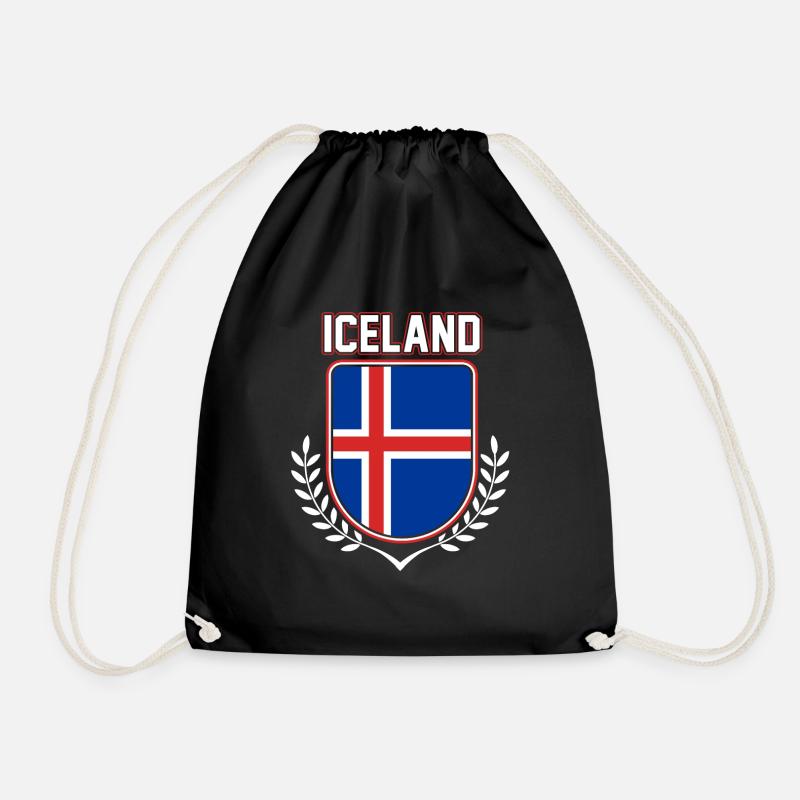 Islande - Sac de sport léger - noir