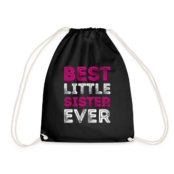 MEILLEUR PETITE SŒUR JAMAIS Meilleure petite soeur - Sac de sport léger - noir - Devant