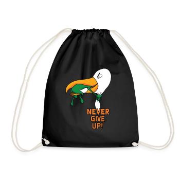 Ne jamais abandonner - Sac de sport léger - noir - Devant