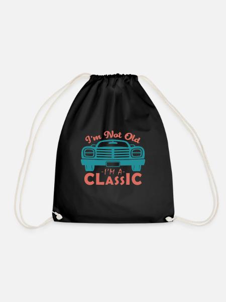 Car Speed Motor Speed Race - Drawstring Bag - black