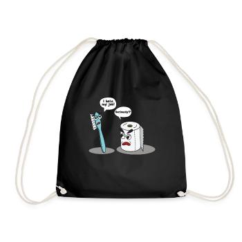 Drôle dire que je déteste ma brosse à dents professionnelle - Sac de sport léger - noir - Devant