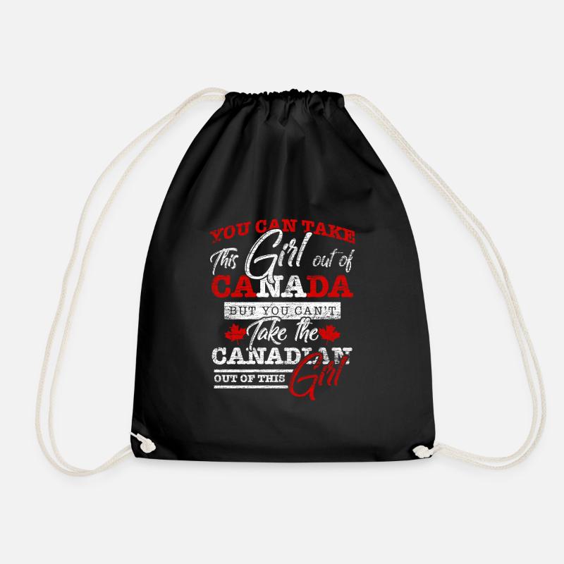Canada - Drawstring Bag - black