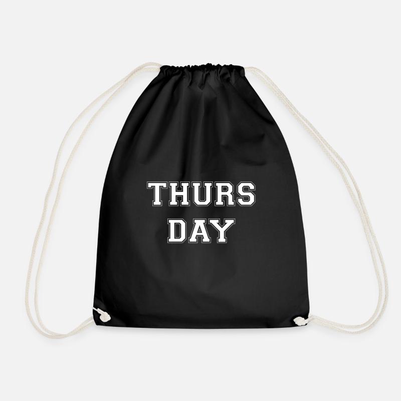 Thursday Donnerstag - Turnbeutel - Schwarz