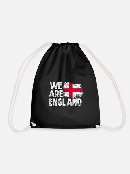 England - Drawstring Bag - black