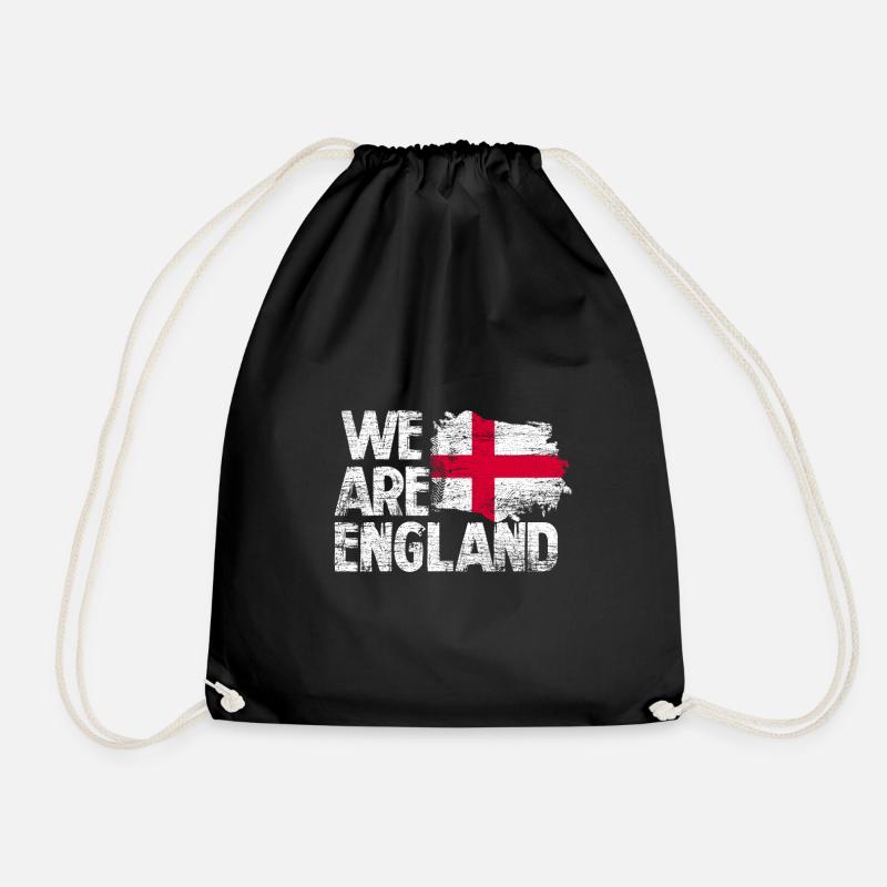 England - Drawstring Bag - black