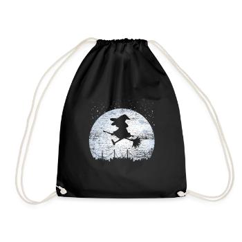 Balai de sorcière cadeau magique de balai de sorcière - Sac de sport léger - noir - Devant