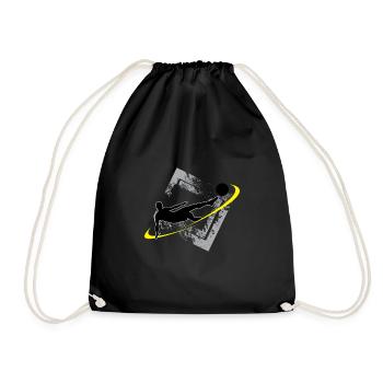 Kick football sport cadeau cool - Sac de sport léger - noir - Devant